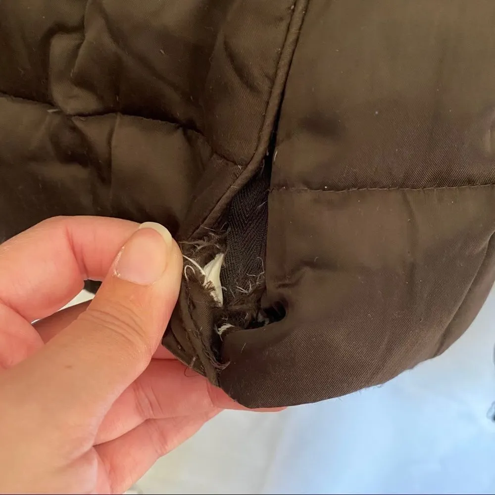 Express chocolate colored puffer zipper - Image 8