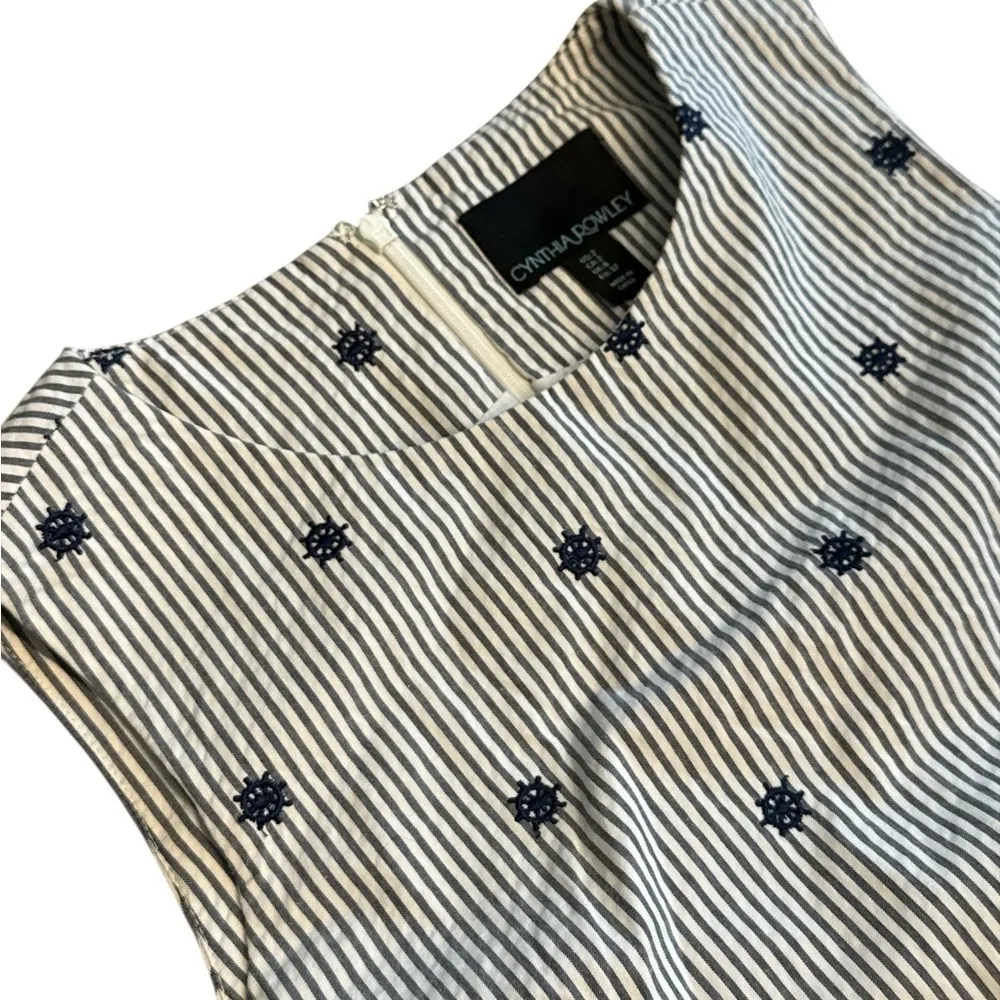 Cynthia Rowley White Sheath Midi Dress Sleeveless - Image 4