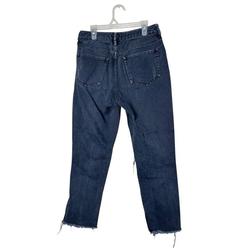 Pacsun Gray Mom Jeans Ripped High Rise Relaxed Leg Distressed Jean Size 26 - Image 4