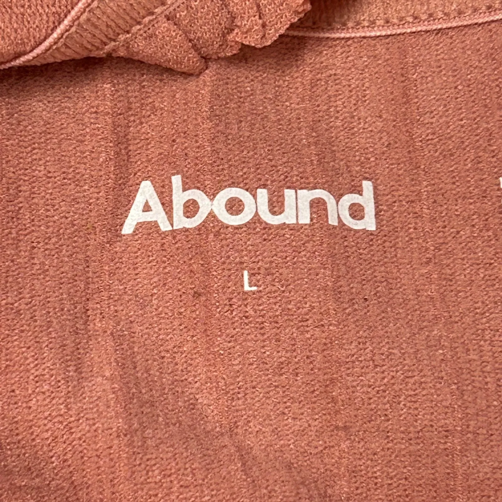 Abound Ribbed Knit Camisole Bra Top Mauve Pink Seamless Adjustable Straps Size L - Image 4