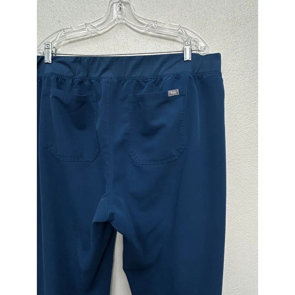FIGS High Waisted Livingston Basic Scrub Pants Women’s Size 3XLT Deep Reef Blue - Image 3