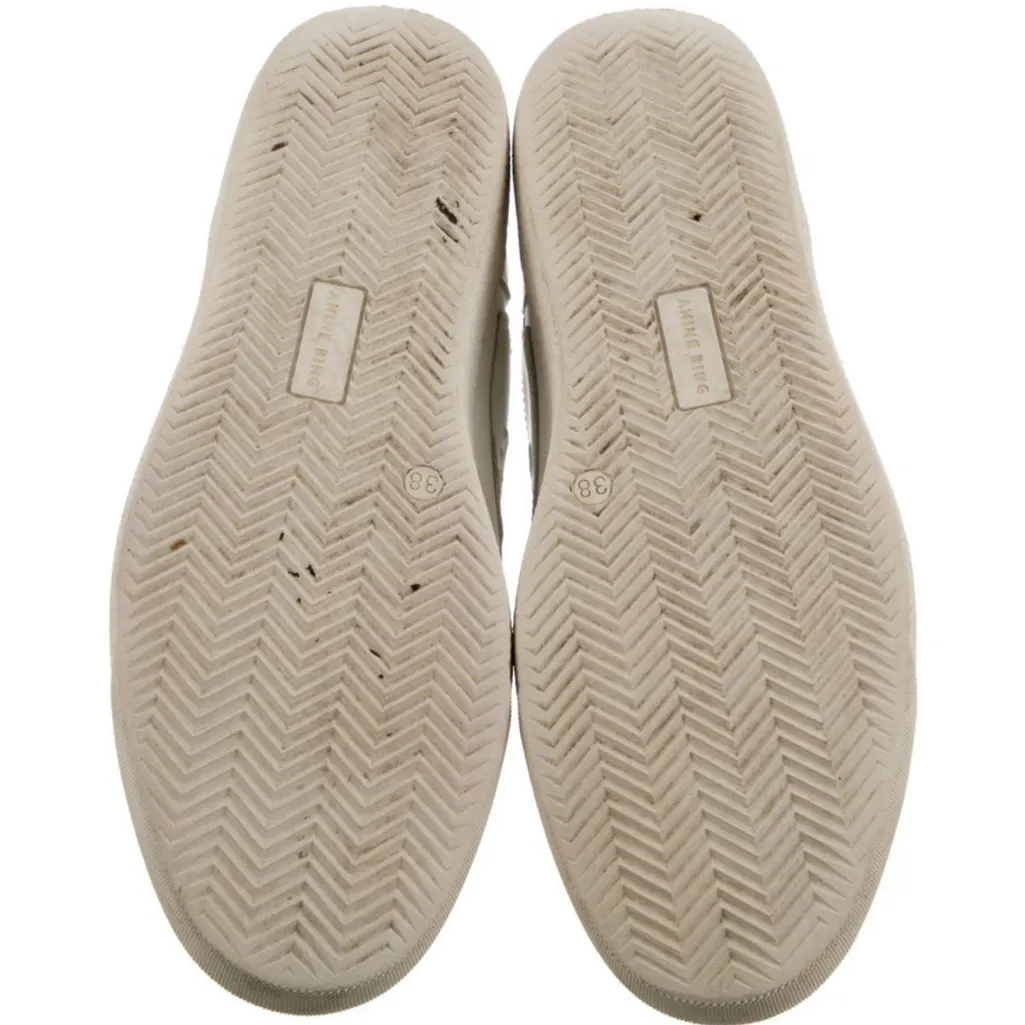 Anine Bing Hayden White High-Top Sneakers High Tops Streetwear size 38 US 8 - Image 11