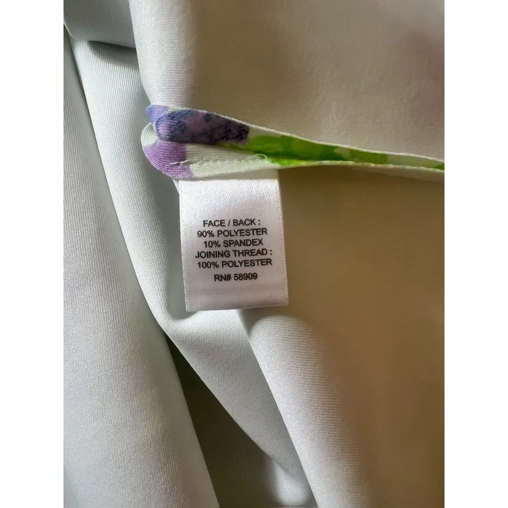 Gianni Bini Neon Floral A Line Scuba Short Dress - Image 4