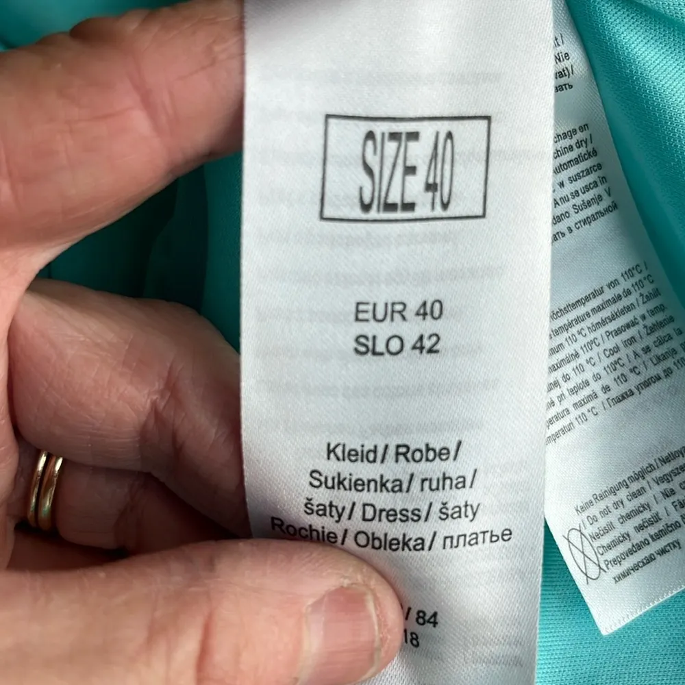 Orsay Seafoam Dressy Dress Aquamarine Womens 40 Party Church Wedding Size 10 - Image 7