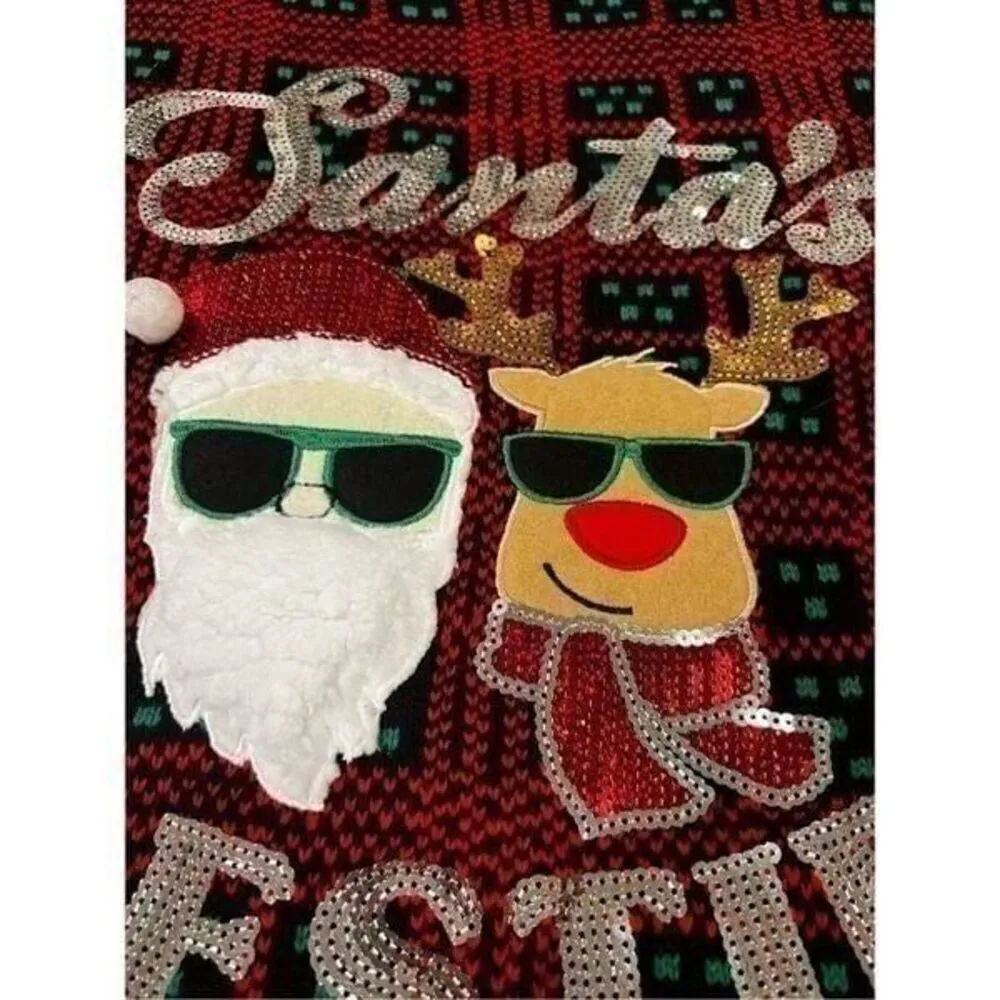 UGLY SWEATER SANTA BESTIE SIZE S - Image 4