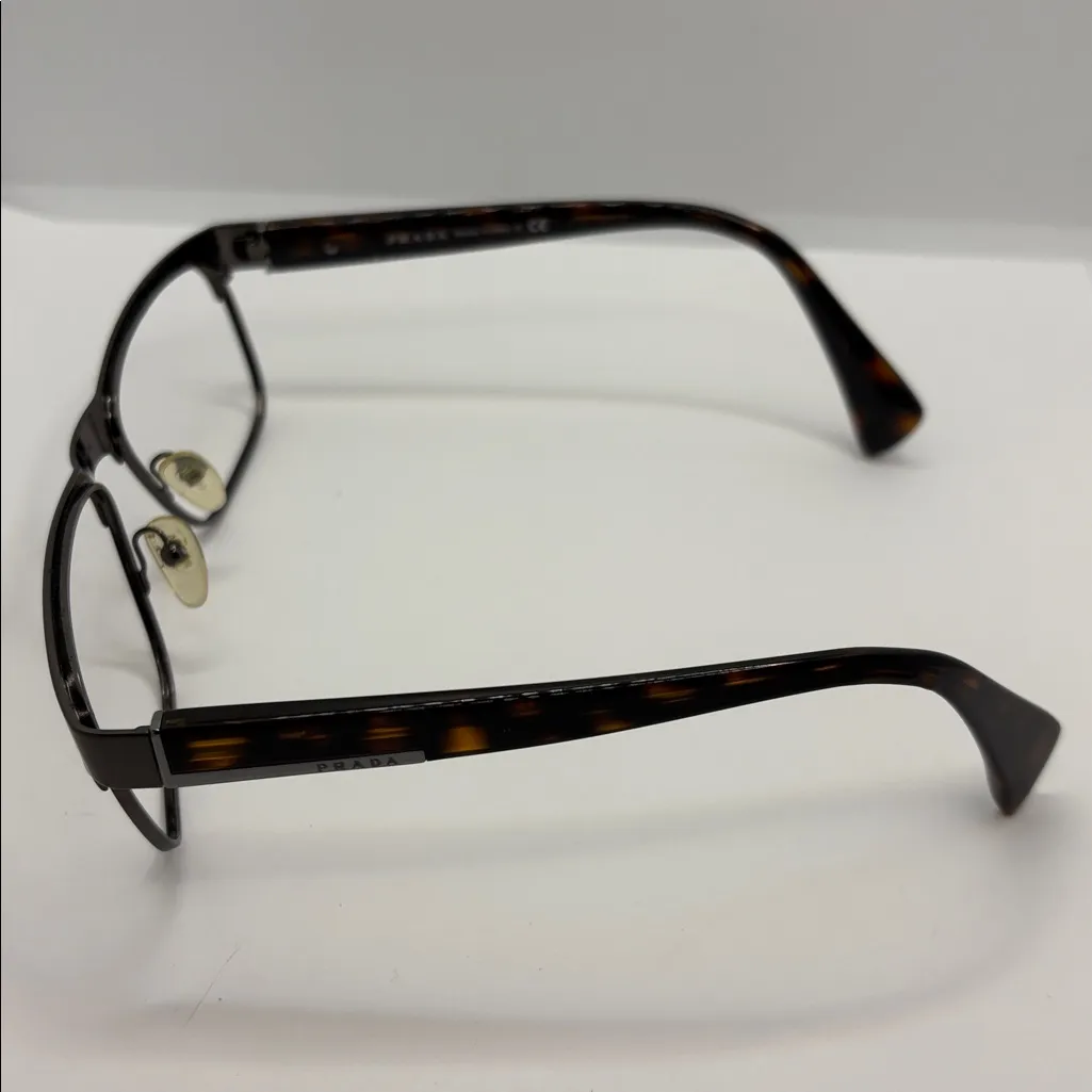 Women’s Prada tortoise shell eyeglass frames VPR 61P 53-16 LA8-101 140 - Image 4