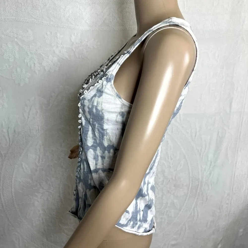 Free People Tie Dye Beaded Tank Top - Image 2