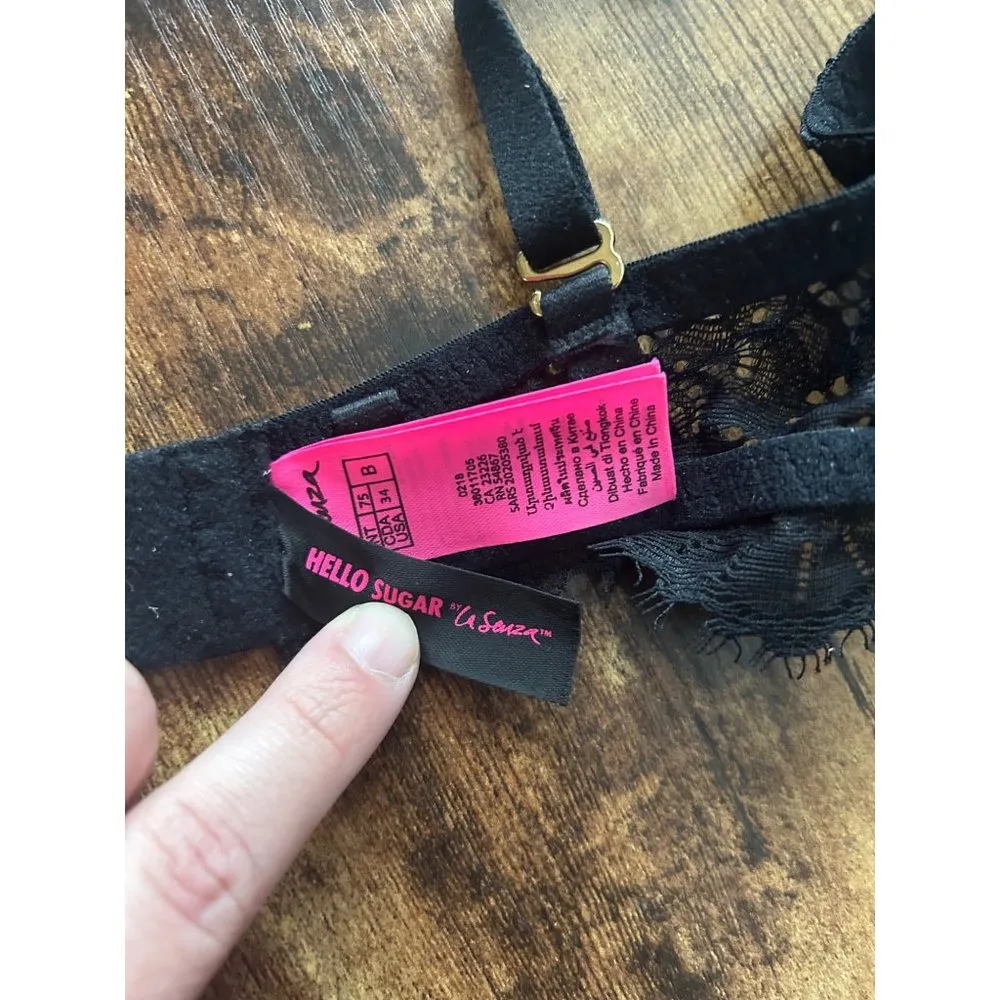 La Senza Hello Sugar Black Push Up Bra - Image 6