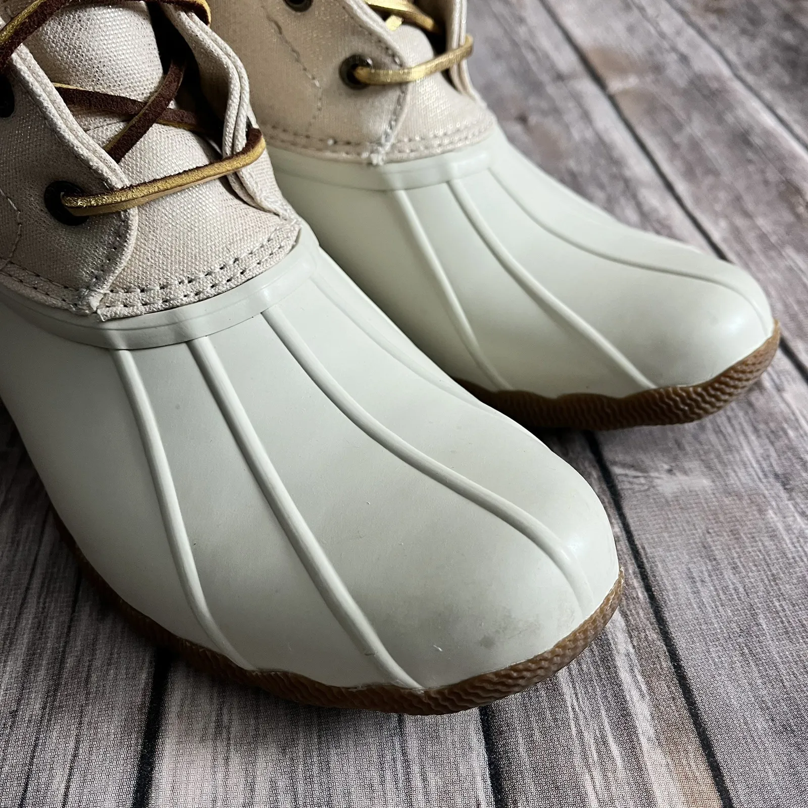 Sperry Saltwater Duck Boot Women US 7.5 EU 38 Top Sider Rubber Waterproof Rain - Image 4