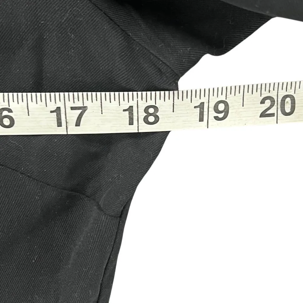 Silkland Y2K Shirt Women S Petite Black Silk Embroider Floral Button Up Boho Art Size undefined - Image 6