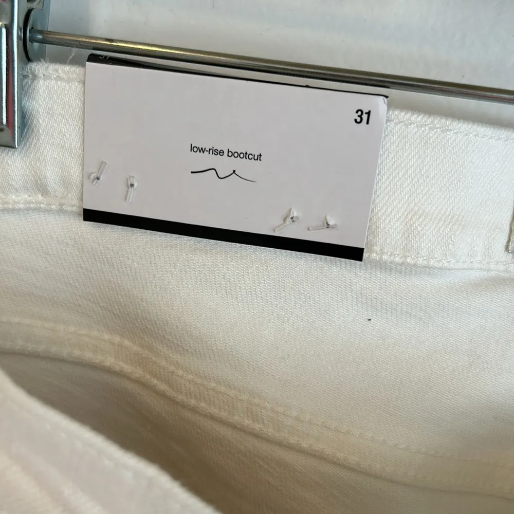 7 For All Mankind Original Bootcut Jeans Clean White - Image 6