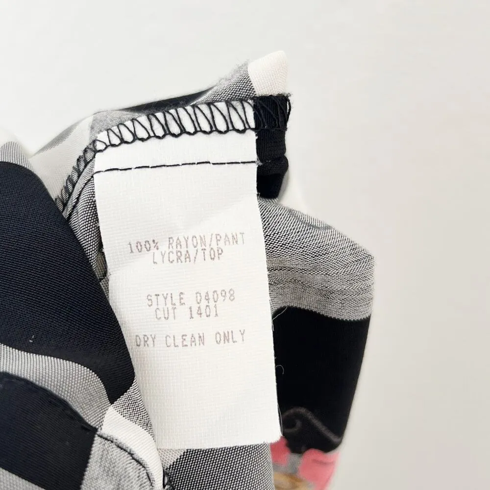 [Vintage] 90s Karen Alexander Black Plaid Wide Leg Scoop Neck Jumpsuit Size 4 - Image 12