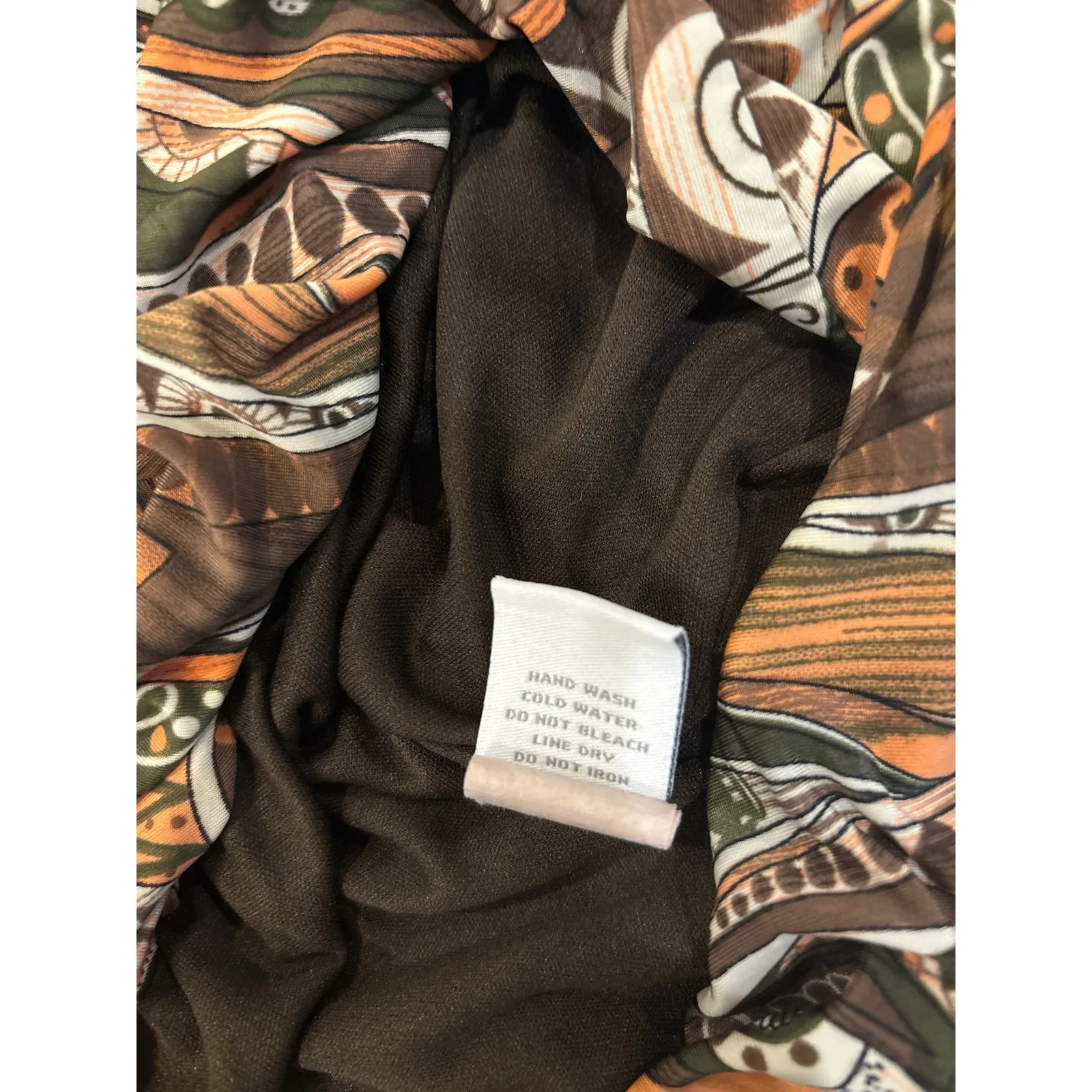 Dressbarn Multicolor Boho Paisley Print Sleeveless Bubble Blouse Top Size XLP - Image 7