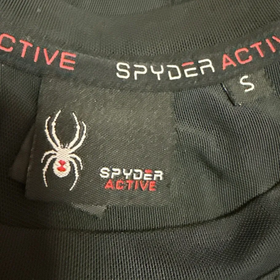 Spyder Active Women's Black Mesh Sheer Short Sleeve Activewear Tee T-shirt Top S - Image 4