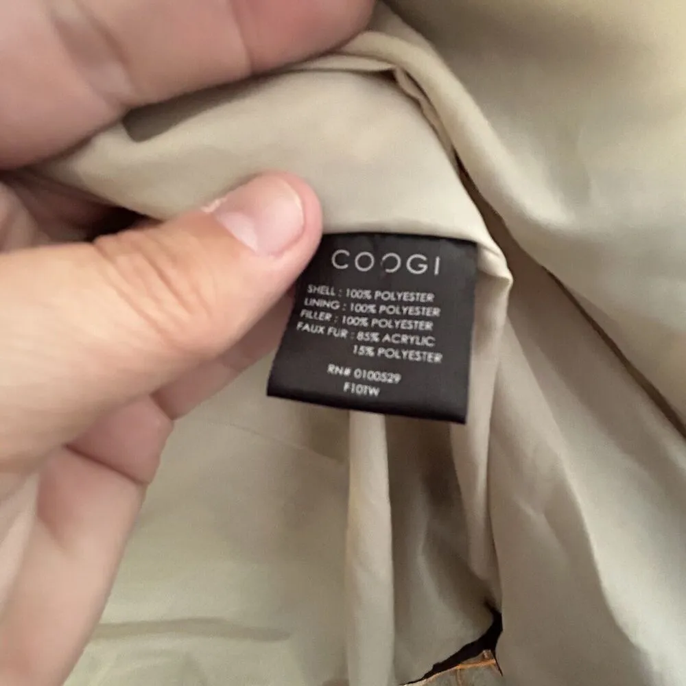 Vintage COOGI Long Brown Puffer Coat Jacket Women's Size 1X Hooded READ - Image 9