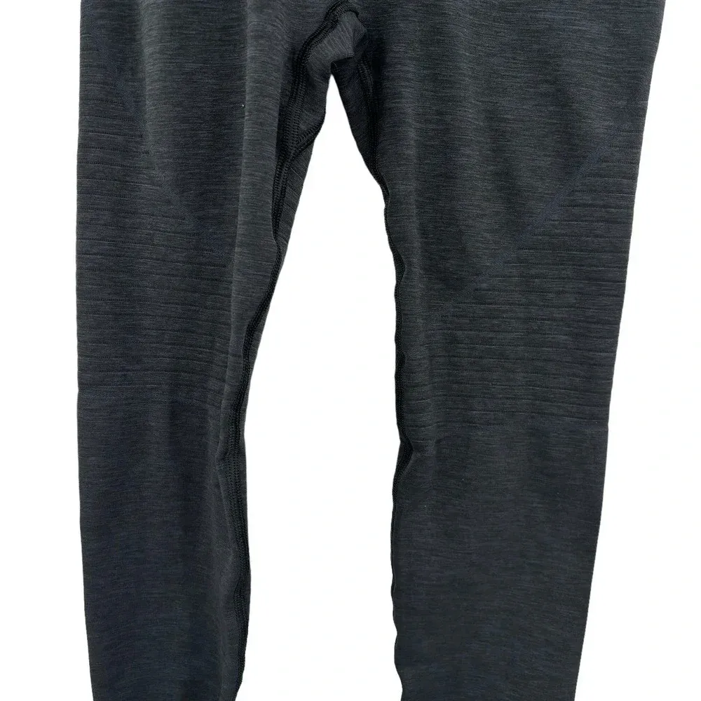 Alphalete Revival Moto Leggings Seamless Knit Stretch Gray Black‎ Size Small - Image 5