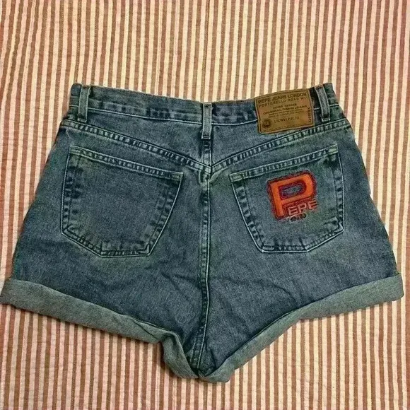 Vintage Pepe London Denim Shorts 90’s Denim shorts size 30 - Image 2