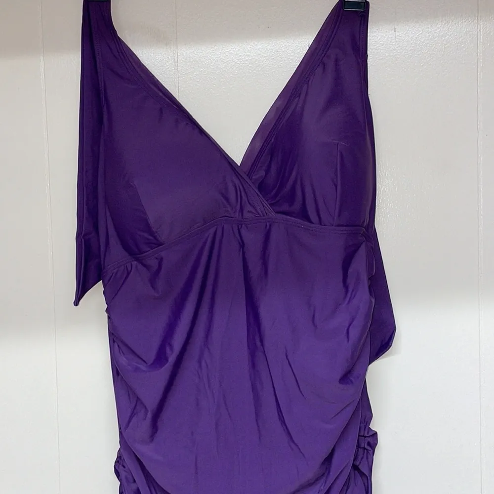 Always for me One Piece Swimsuit Purple Size 22W - Image 5