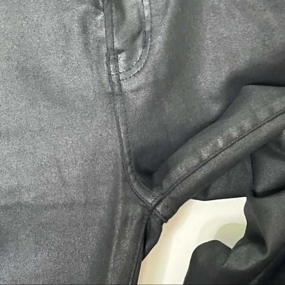 The Kooples Women’s Franky Black Faux Leather Skinny Jeans Size 26 - Image 14