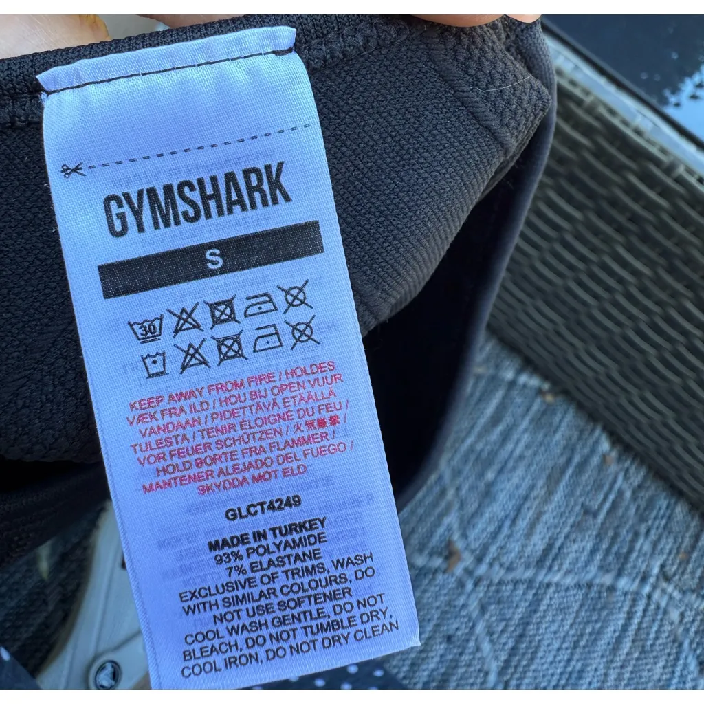 Gymshark Black Long Sleeve Activewear Top - Image 7