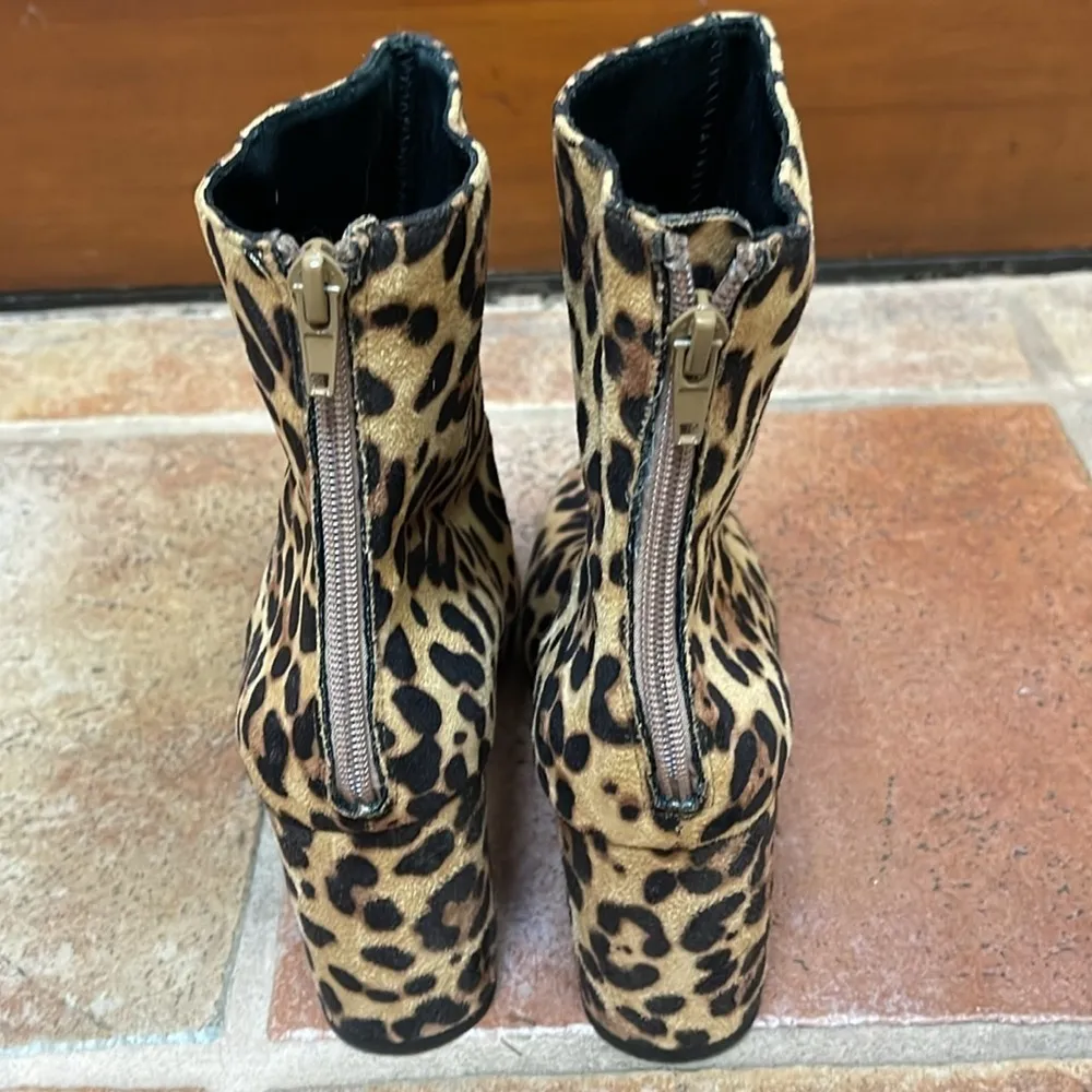 Dolce Mojo Moxy leopard print heeled bootie 9 Tan - Image 5