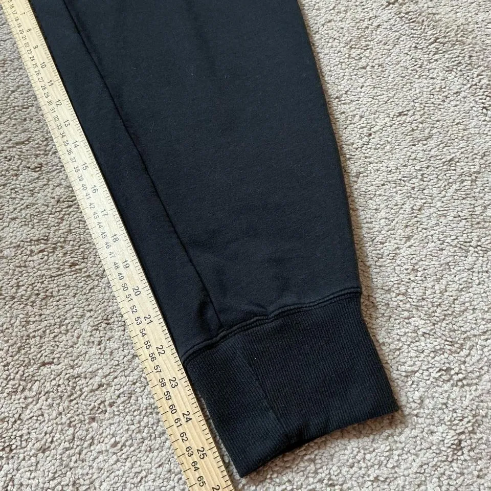 Athleta Black Jogger Pants High Waist Ribbed Cuffs Activewear Size L - Image 6