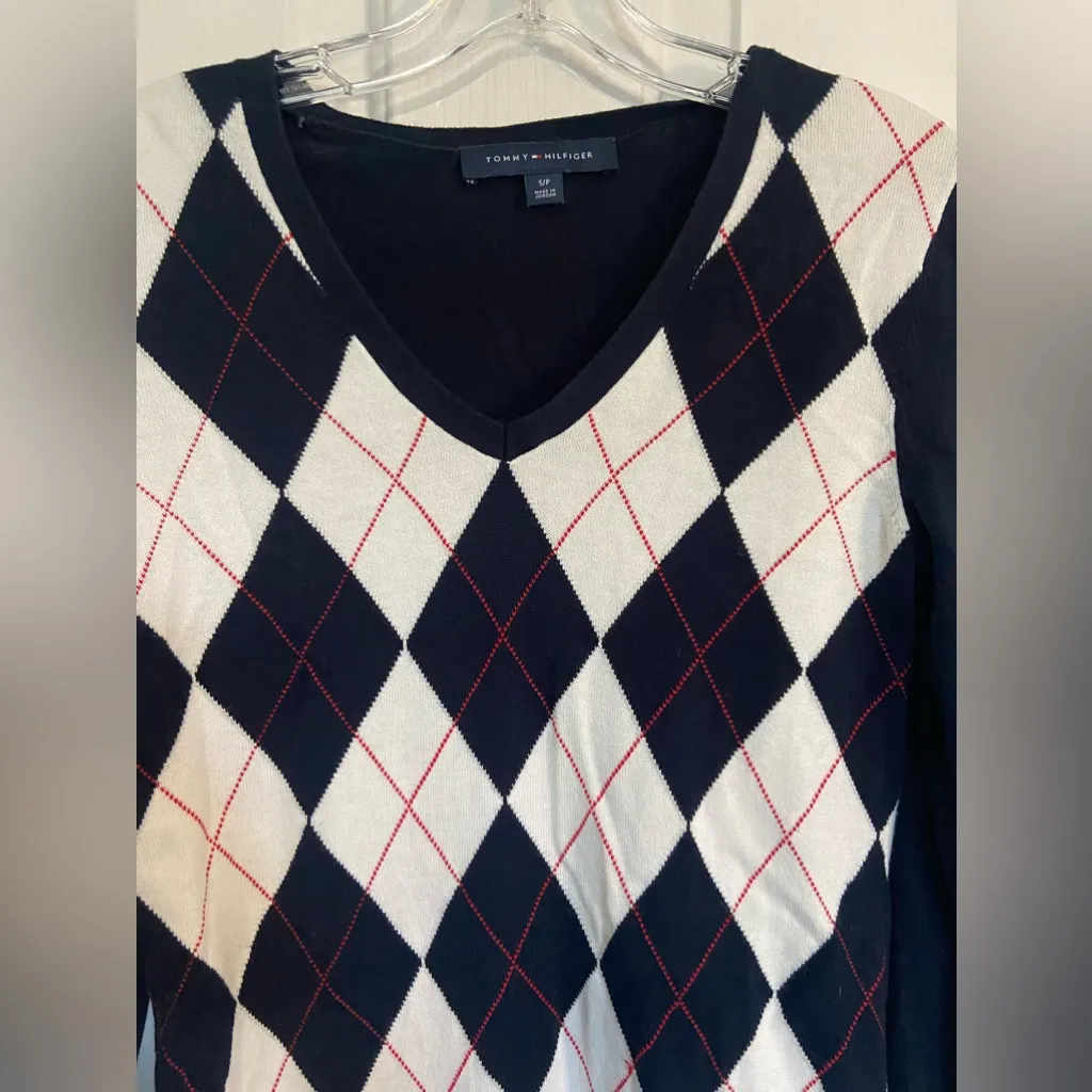 Tommy Hilfiger  argyle sweater - Image 2