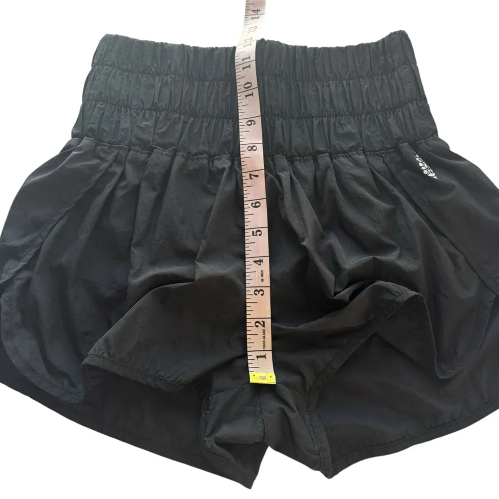 FP MOVEMENT by Free People The Way Home Shorts Black High Waisted Athletic Small - Image 12