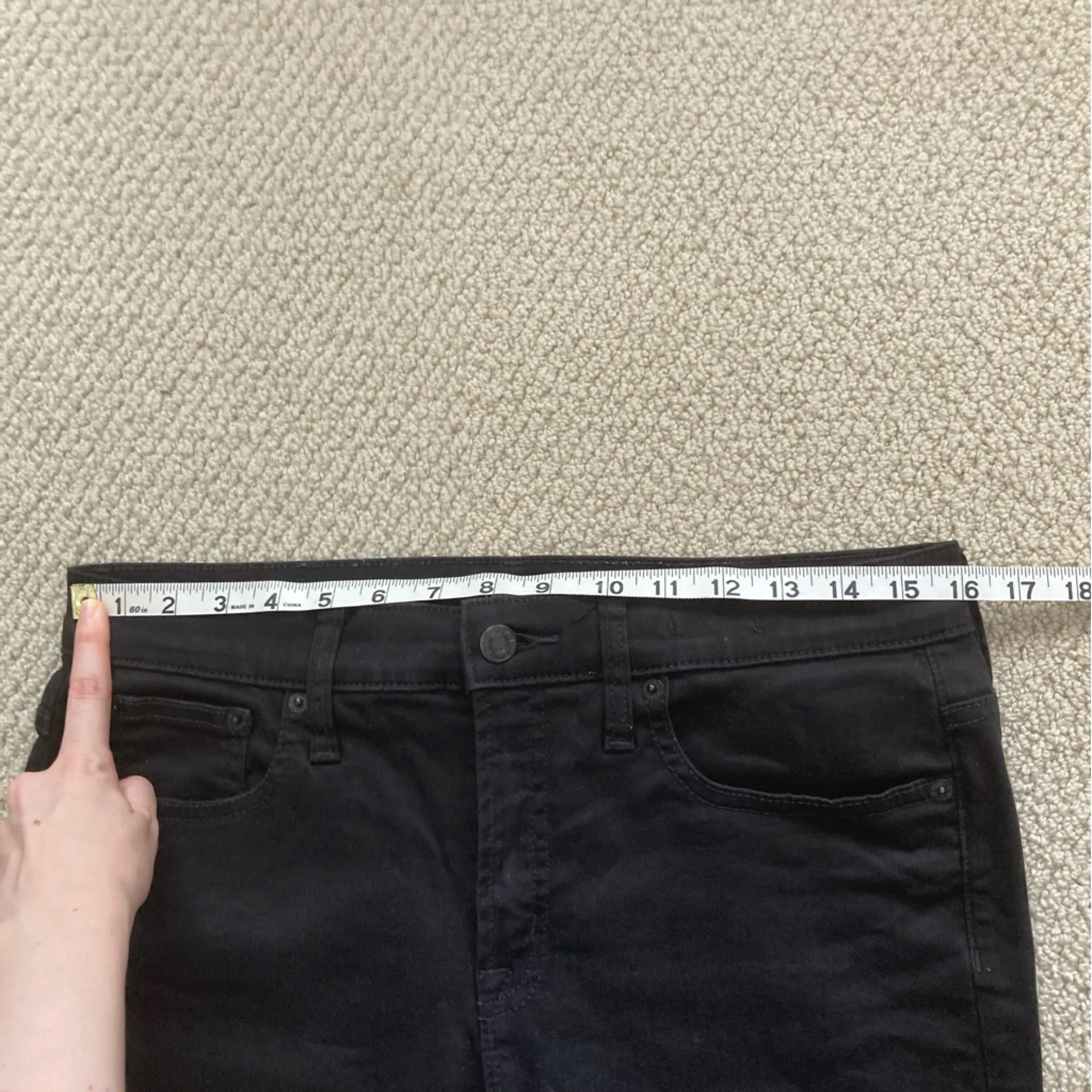 J. Crew High Rise Skinny Jeans Black Size 30 Stretchy Pants Bottoms EUC - Image 4