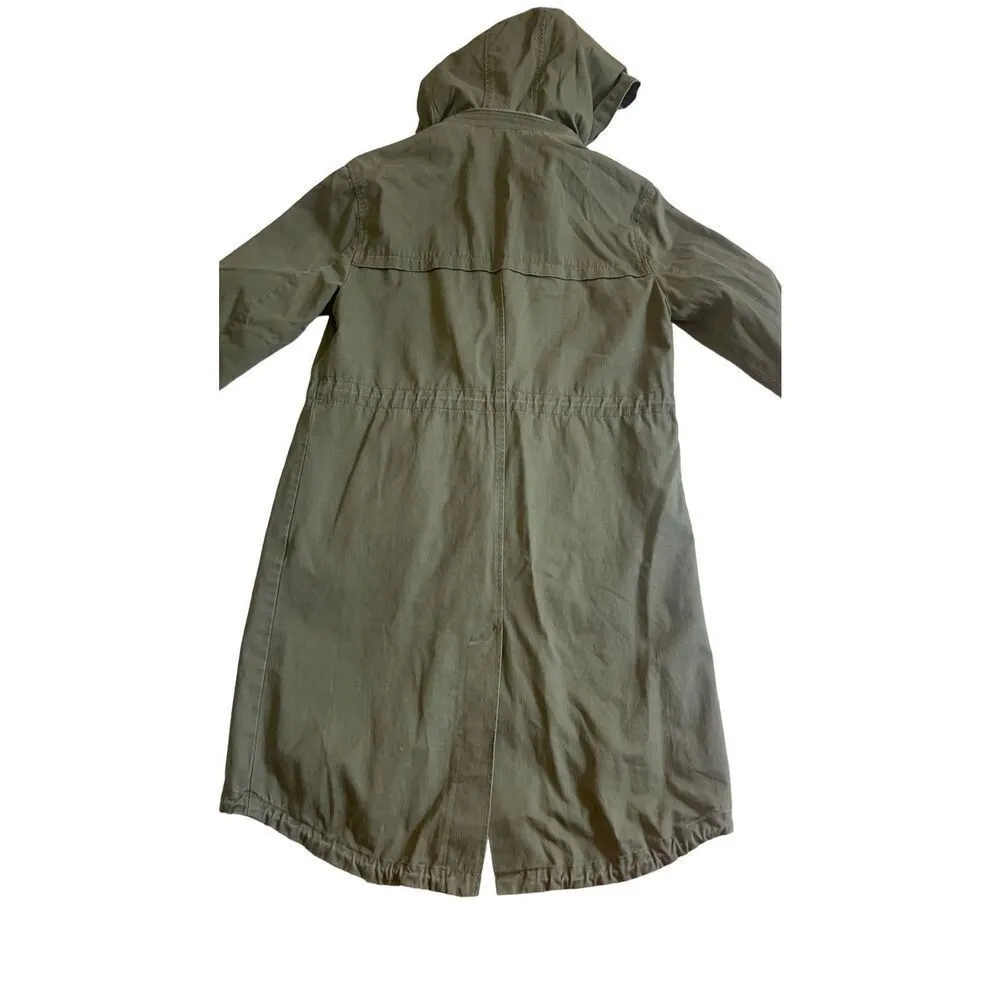 Seven For All Mankind Green Military/Army/Utility Jacket Coa Size M - Image 13