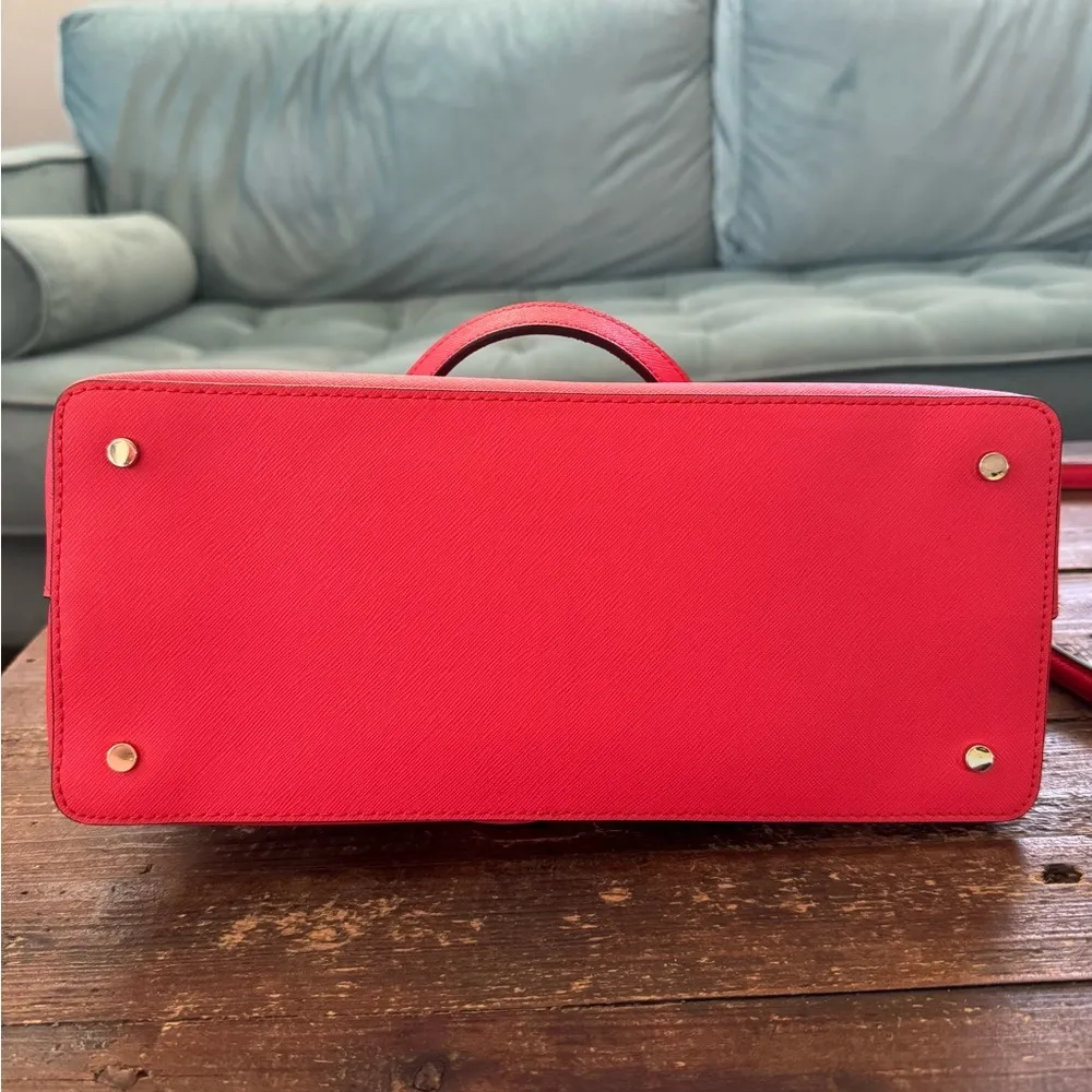 Kate Spade Maise Medium Dome Satchel Bag in Geranium - Image 12