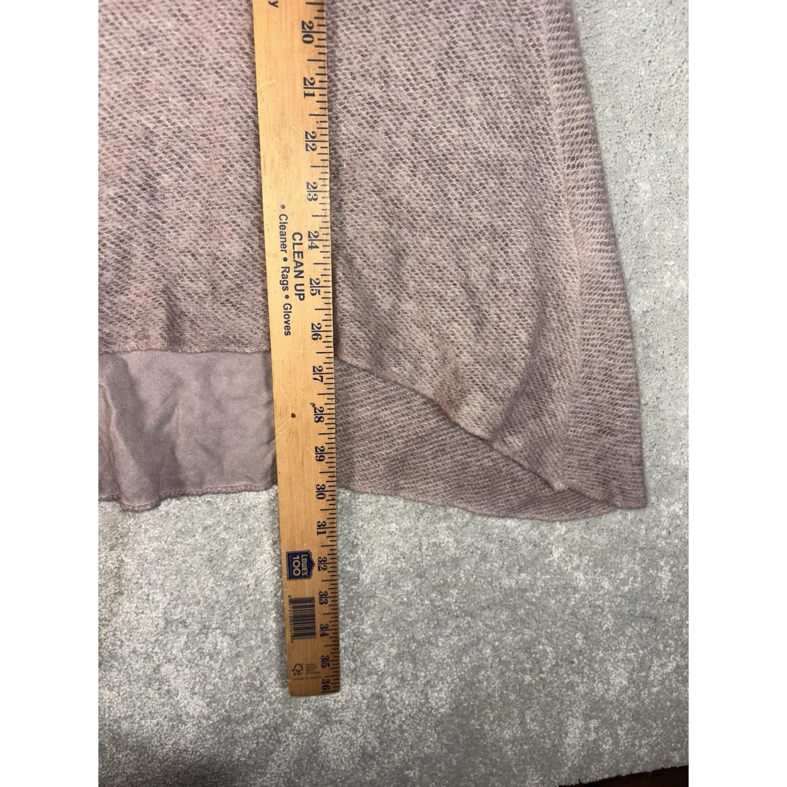 ivy and lace mohair blend thin knit sweater italy small Roll Sleeves Metallic - Image 10