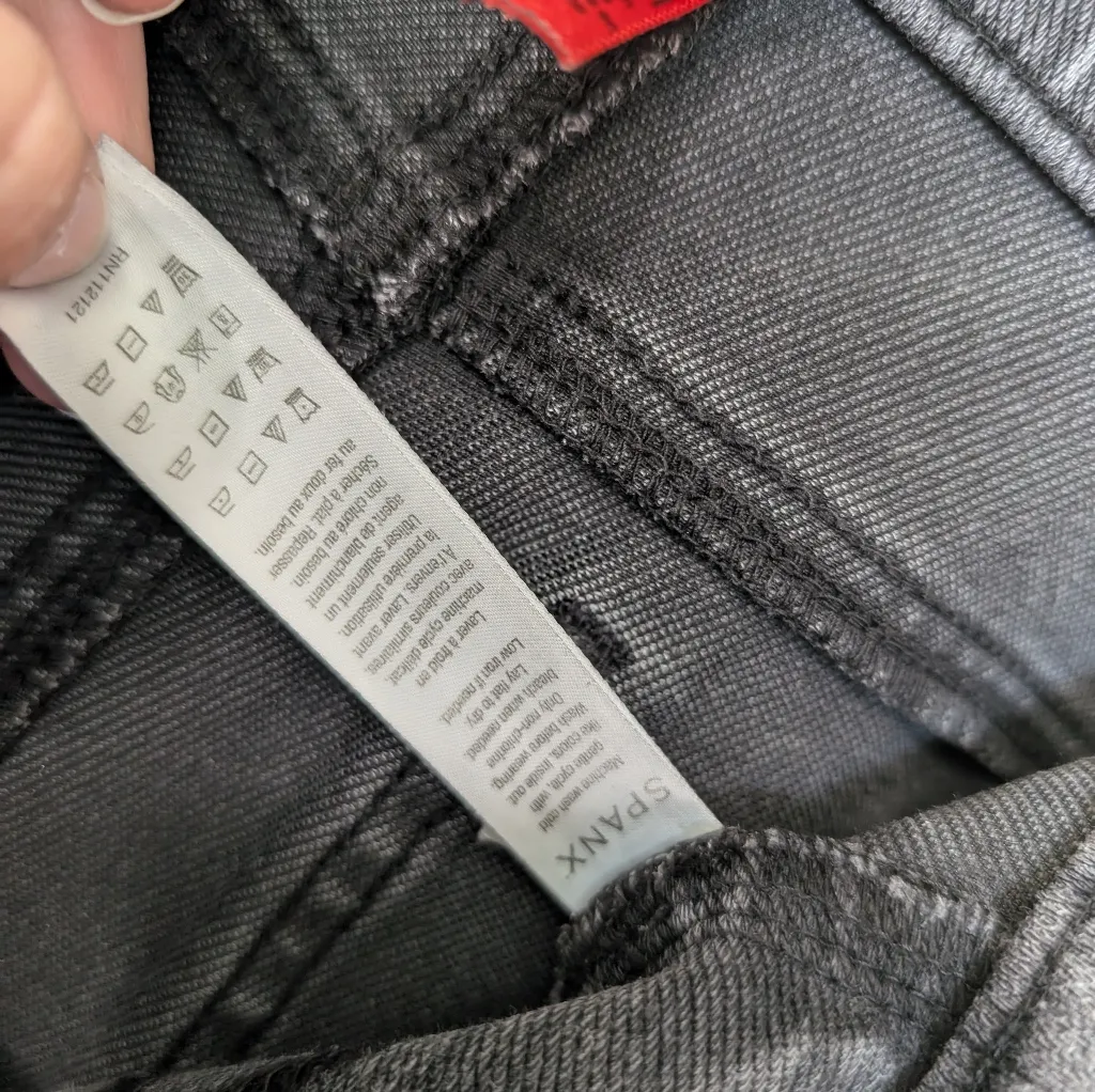 SPANX High Rise Pull On Mom Jean Medium Black - Image 4