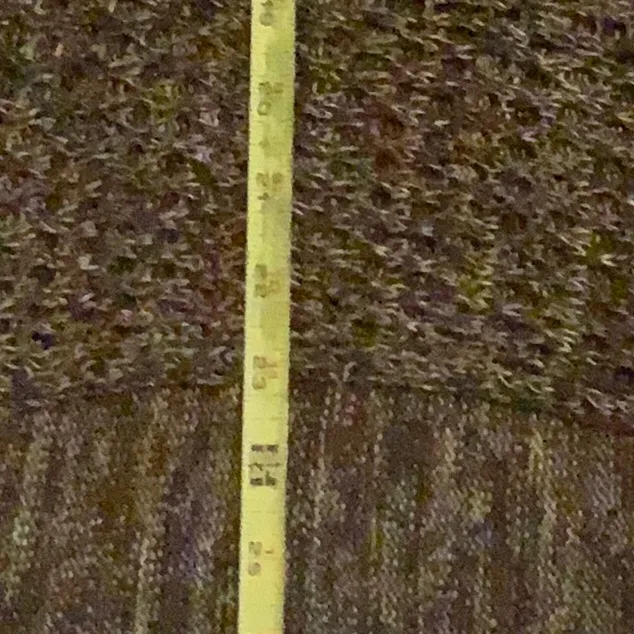 Multi-colored brown/cream One World cardigan sweater. - Image 8