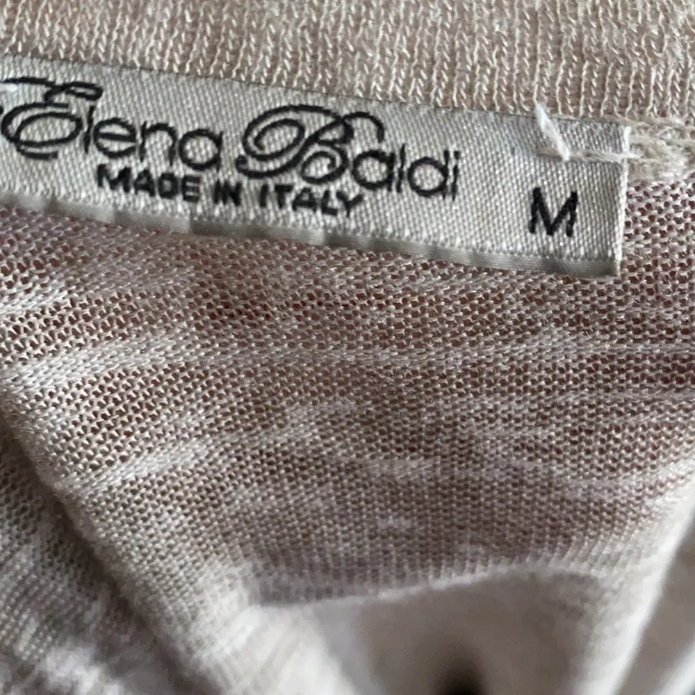 Elena Baldi Made in Italy Drape Cardigan | Oatmeal Size M - Image 5