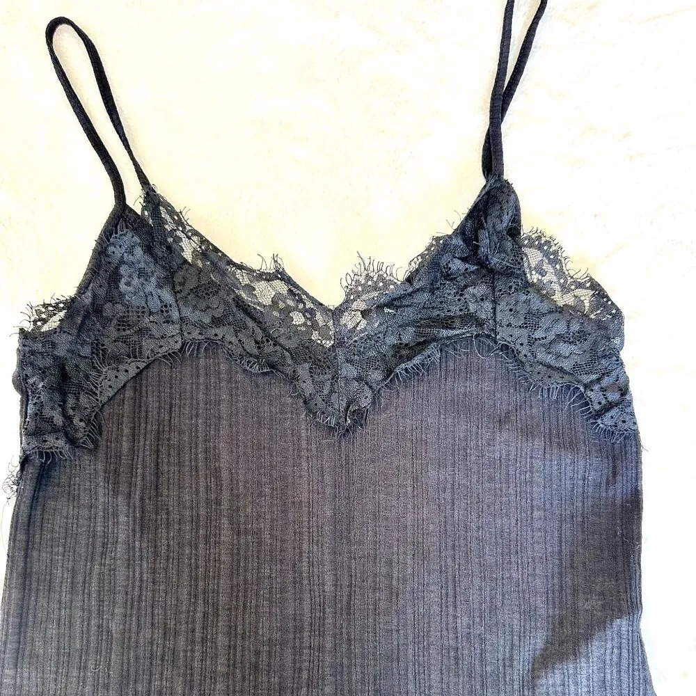 Zara Lightweight Lace Black Cami - Size Small - Image 3