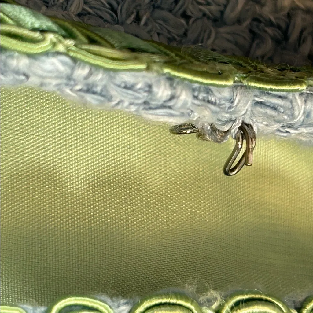 Milly of New York Blue and Green Tweed Blazer Size 6 - Image 11