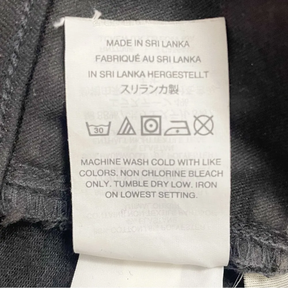 Madewell Tall 9” Mid-Rise Skinny Jeans in ISKO Stay Black Size 26T | 2 Tall - Image 12