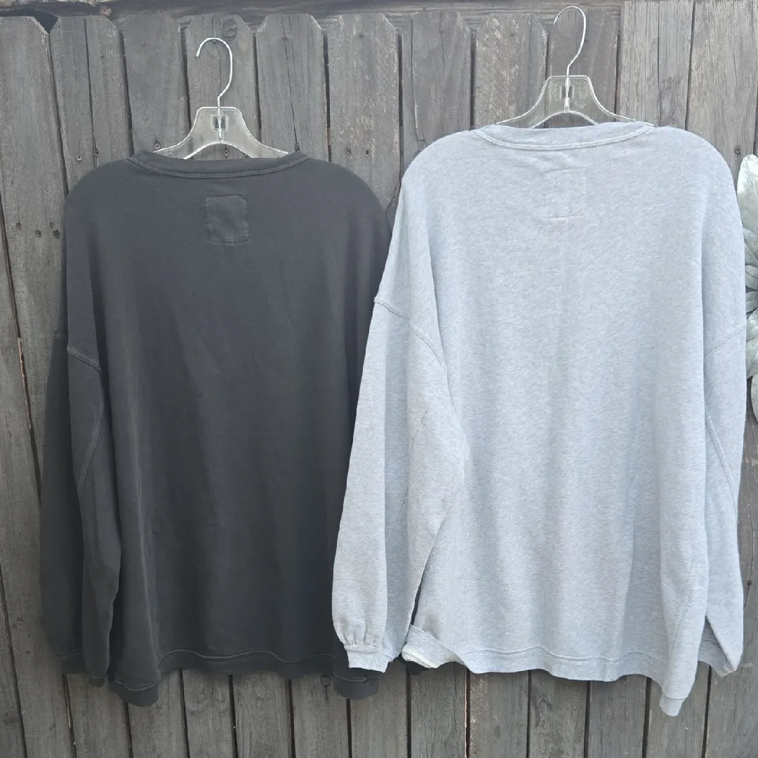 Aerie Bundle Gray Crewneck Sweaters Size L - Image 10
