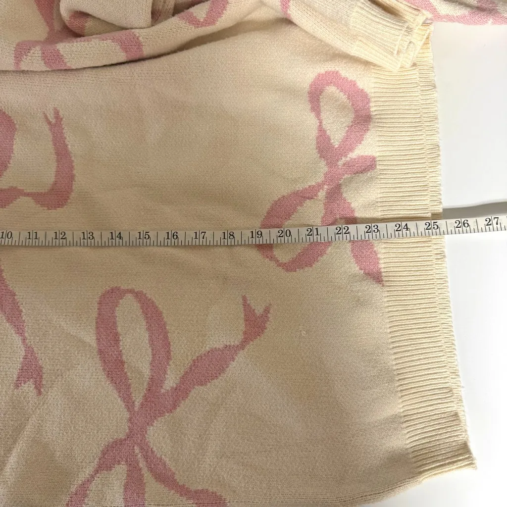 Altar'd State l Arula Annie Bow Sweater Pink Size 12 - Image 10