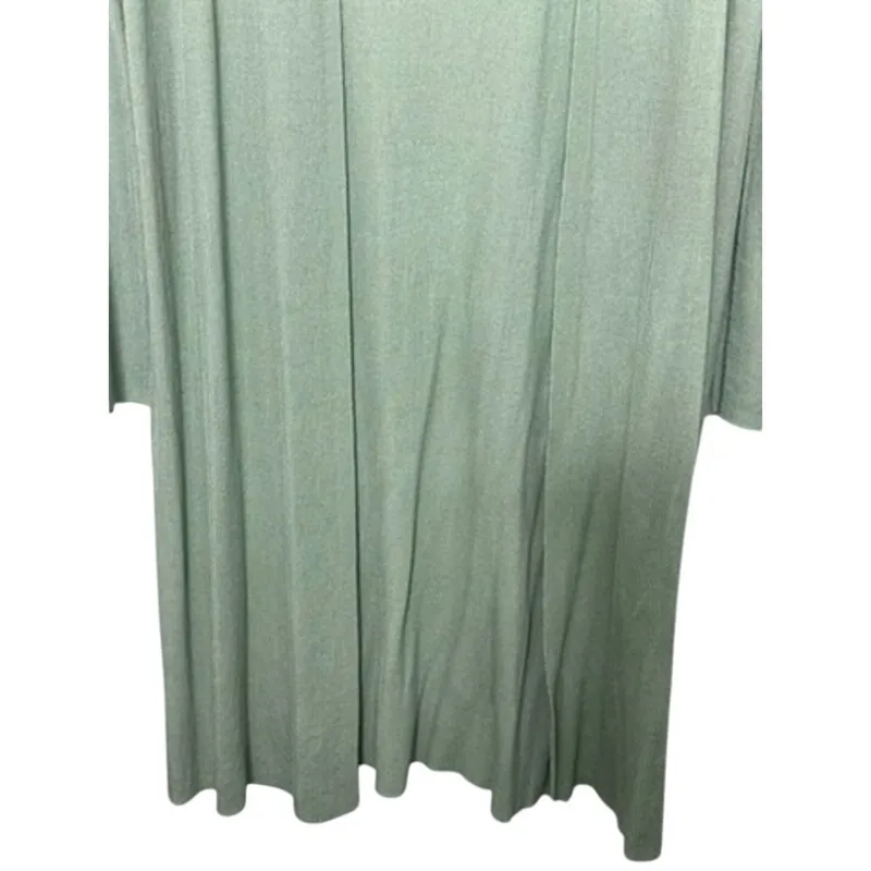 Lafayette 148 New York Mint Green Ribbed Duster Cardigan Women's Medium - Image 3
