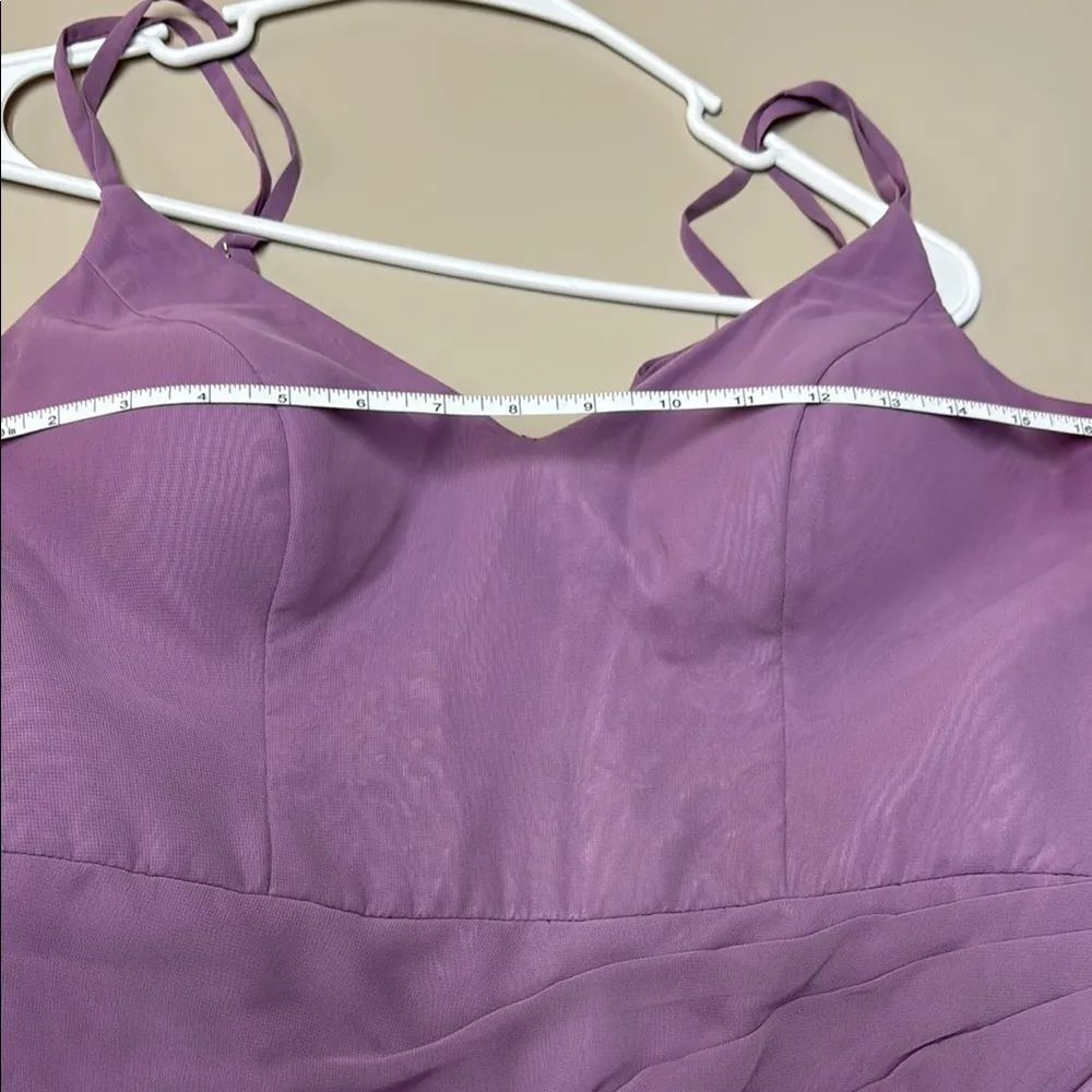 Elegant Azazie  Lavender Spaghetti Strap Dress - Image 4
