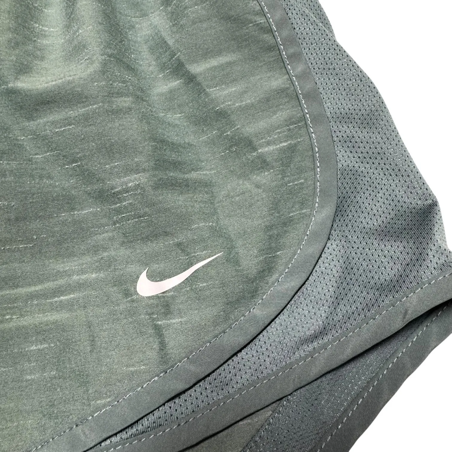 Nike Dri-Fit Lined Running Shorts Green Small - Image 2