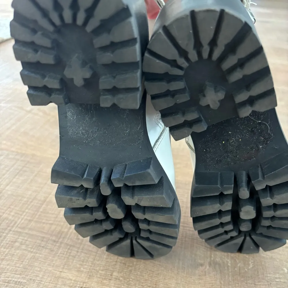 jeffrey campbell tankgrl-lo white buckle cutout moto boots - Image 5