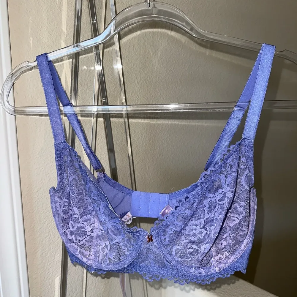 Savage X Fenty Purple Lace Bra Collection Size XL - Image 6
