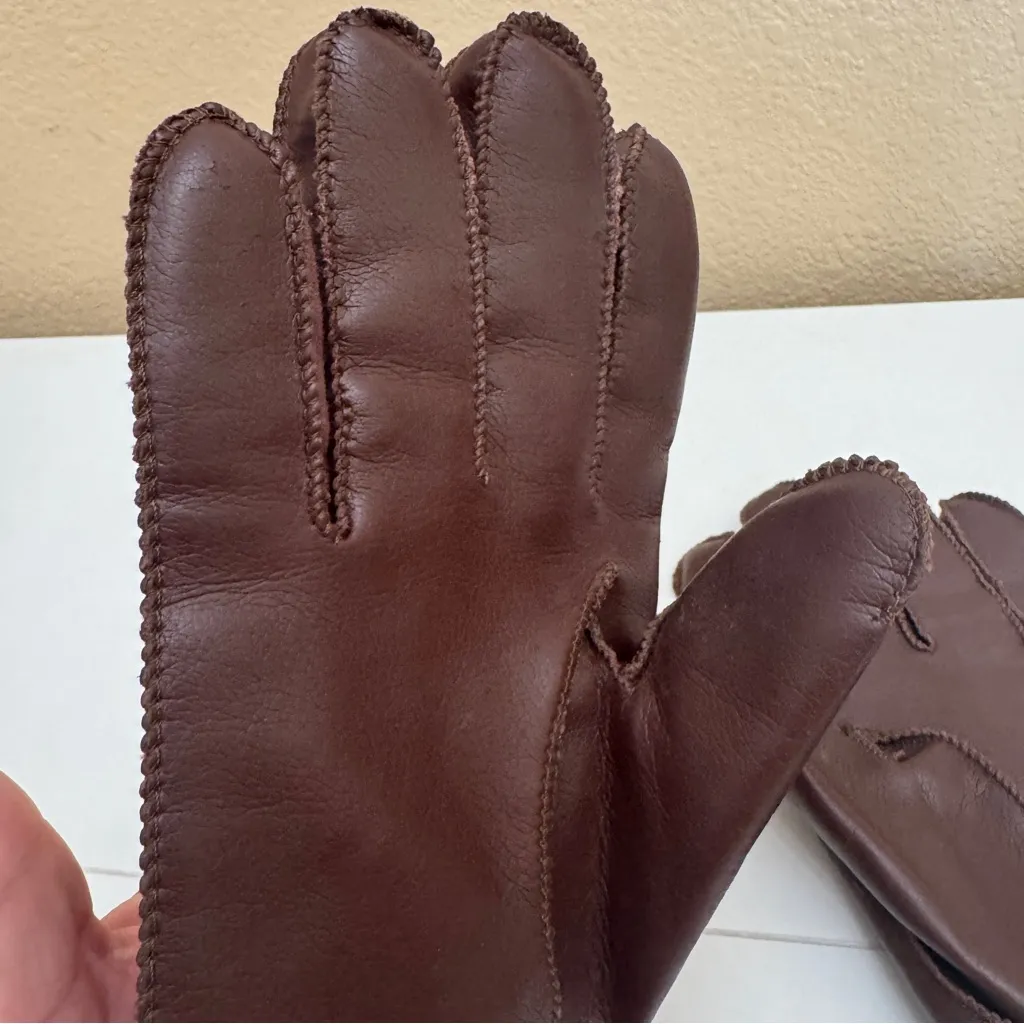 Vintage Ski Gloves Wells Lamont Winter Women's Medium Brown Retro 70s 80s - Image 9