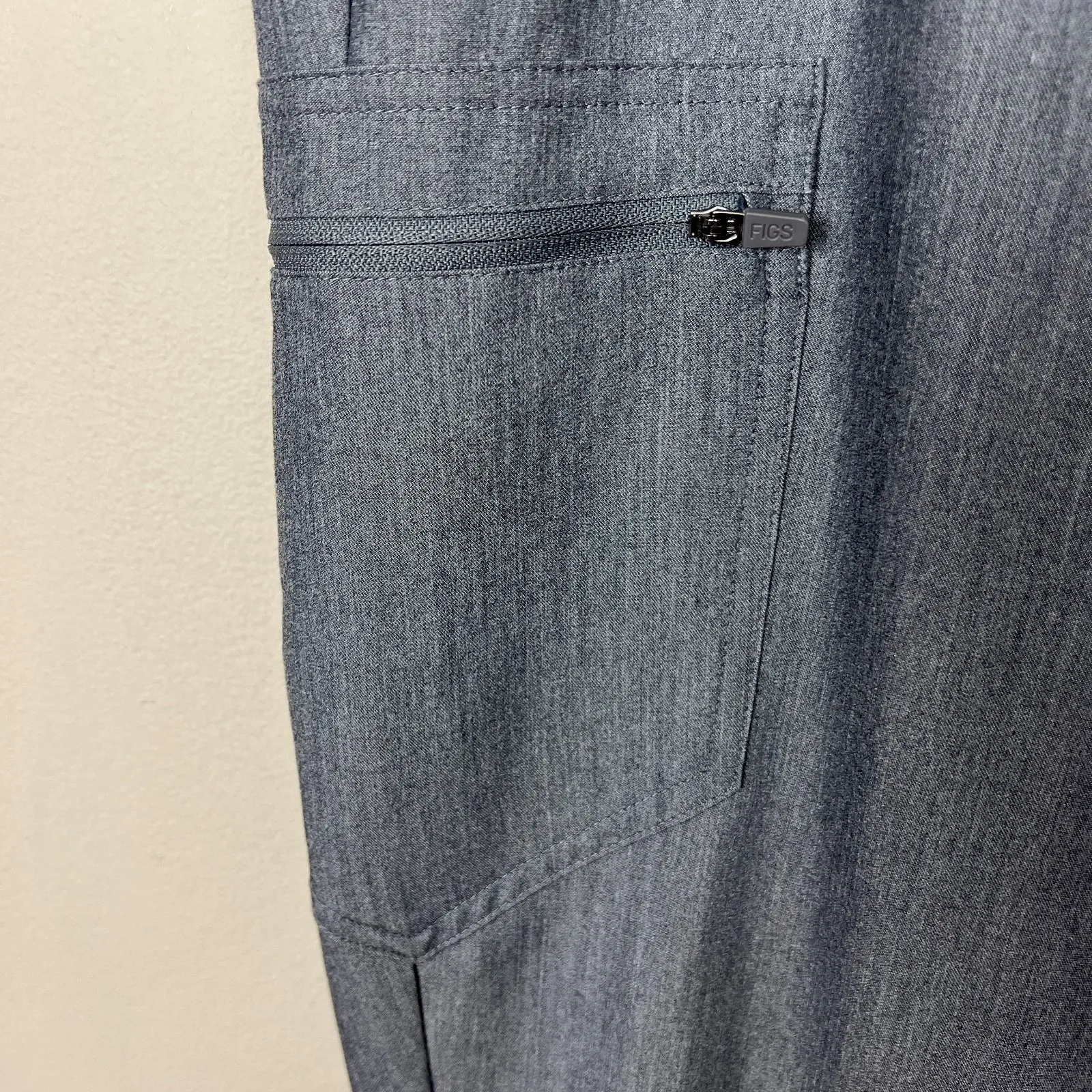 FIGS Zamora Jogger Scrub Pants‎ Womens Large Tall LT Graphite Grey Pull On Comfy - Image 7