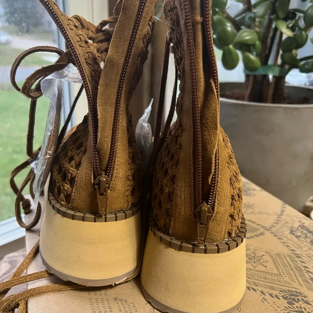 FREE PEOPLE Luca Lace Up Sandal - Size 9 - Image 4