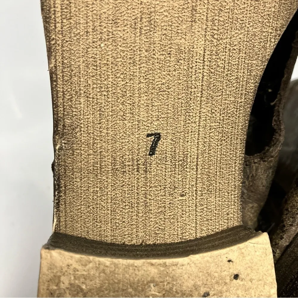 Diba true‎ leather day camp sandals size 7 distressed look Gray - Image 5