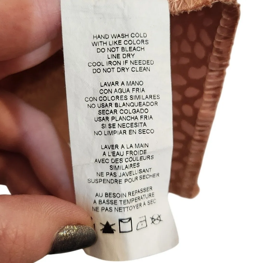 Nicole Miller Orange Animal Print Elastic Waist Satin A-Line Midi Skirt Size XL - Image 6